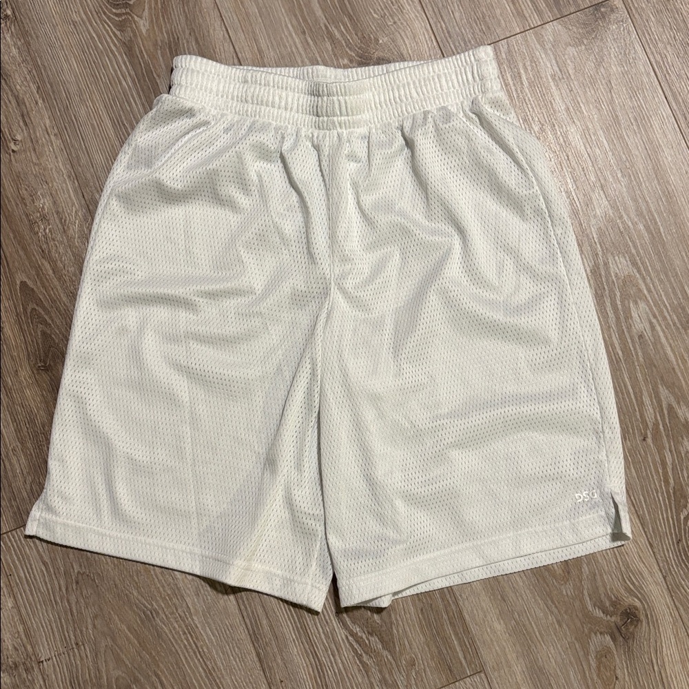 DSG White Mesh Sports Shorts